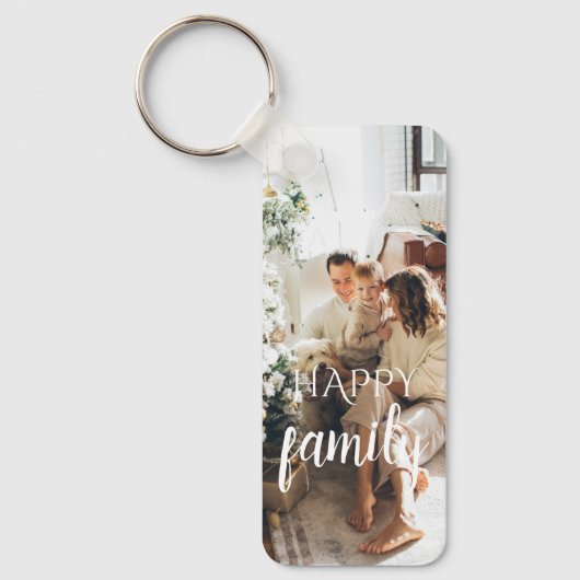 Persoonlijke foto's van 3 families sleutelhanger (Voorkant)