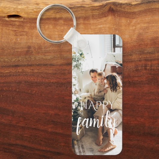 Persoonlijke foto's van 3 families sleutelhanger (Voorkant)