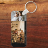 Persoonlijke foto's van 3 families sleutelhanger (Achterkant)