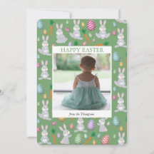 Persoonlijke foto's van het groene paaskonijn