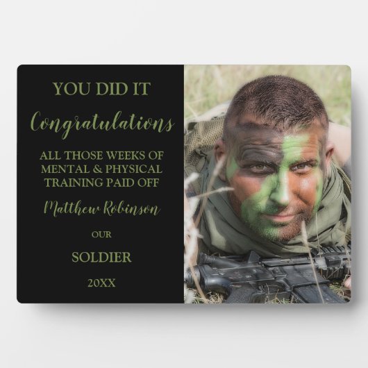 Persoonlijke foto's van het leger fotoplaat (voorkant)