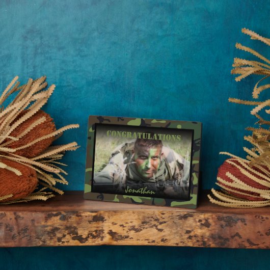 Persoonlijke foto's van het leger fotoplaat (Zijkant)