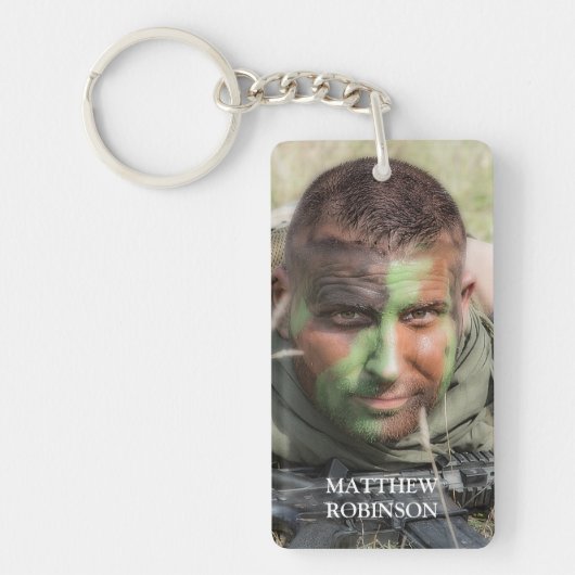 Persoonlijke foto's van het leger sleutelhanger (Voorkant)