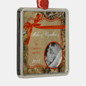 Persoonlijke foto's voor sierjagers Camoflouge Cam Metalen Ornament (Rechts)