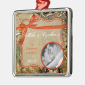 Persoonlijke foto's voor sierjagers Camoflouge Cam Metalen Ornament (Links)