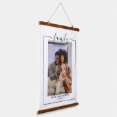 Persoonlijke fotoserie Typografie Hangend Wandkleed (Gebogen)