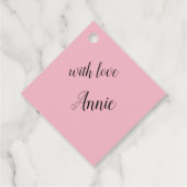 Persoonlijke fotosjabloon met aangepaste tekst bedankjes labels (Achterkant)