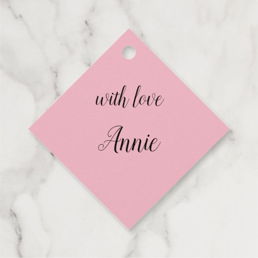 Persoonlijke fotosjabloon met aangepaste tekst bedankjes labels (Achterkant)