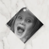 Persoonlijke fotosjabloon met aangepaste tekst bedankjes labels (Voorkant)