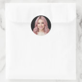 Persoonlijke Fotosticker Aangepaste Afbeeldingsont Ronde Sticker (Tas)