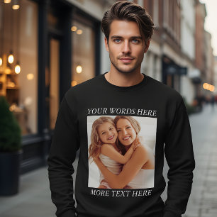 Persoonlijke Fotosweater met Aangepaste Tekst Trui