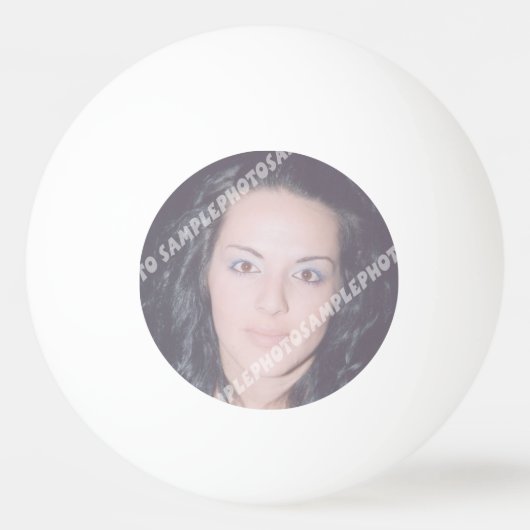 Persoonlijke fototafeltennis pingpongbal (Achterkant)
