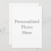 Enkele uitnodiging, Maat: 12,7  x 17,8 cm, Papier: Signature Mat, Enveloppen: Wit (Voorkant / Achterkant)