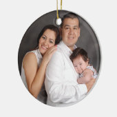 Persoonlijke fotovakantie keramisch ornament (Links)