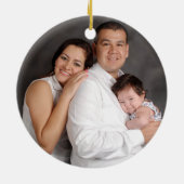 Persoonlijke fotovakantie keramisch ornament (Achterkant)