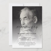 Persoonlijke fotoviering van het leven begrafenis kaart (Voorkant)