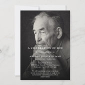 Persoonlijke fotoviering van het leven begrafenis kaart (Voorkant)