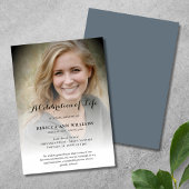 Persoonlijke fotoviering van Life Funeral Inv Kaart