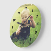 Persoonlijke fotowandklok grote klok (Hoek)