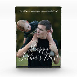 Persoonlijke fotoweergaveblok voor papa, mijn held fotoblokken