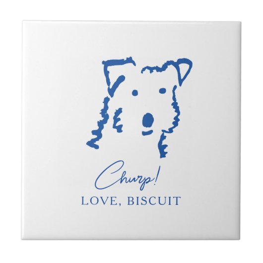 Persoonlijke Fox Terrier-herdenkingstegel voor hon Tegeltje (Voorkant)