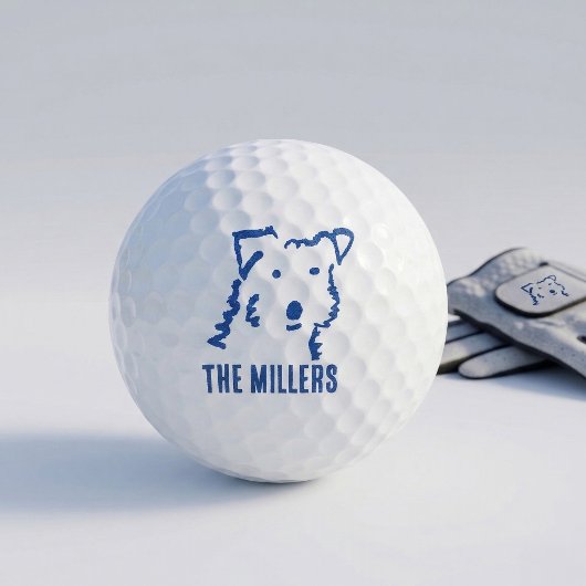 Persoonlijke Fox Terrier Honden Golfballen