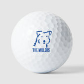 Persoonlijke Fox Terrier Honden Golfballen (Voorkant)
