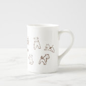 Persoonlijke Fox Terrier Porselein Kop (Rechts)