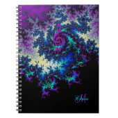 Persoonlijke fractale Music Clef Journal-laptop Notitieboek (Voorkant)
