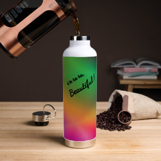 Persoonlijke frambozen meloen waterfles