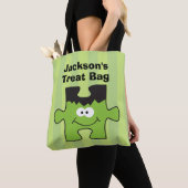 Persoonlijke Franken Puzzle Halloween Treat Tote Bag (Dichtbij)