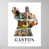 Persoonlijke Franse Bulldog Foto Collage Poster (Voorkant)