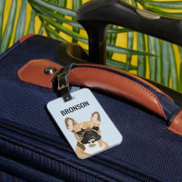 Persoonlijke Franse Bulldog | Frenchie Bagagelabel