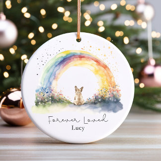 Persoonlijke Franse Bulldog-herdenking Keramisch Ornament