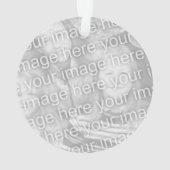 Persoonlijke franse macaron kerstfoto ornament (achterkant)