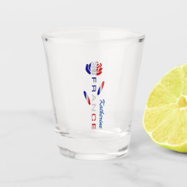 Persoonlijke Franse Roos Vlag Shot Glas