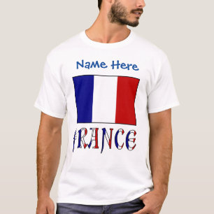 Persoonlijke Franse Vlag Erfgoed Heren- T-shirt