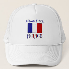 Persoonlijke Franse Vlag Erfgoed Trucker Pet