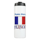Persoonlijke Franse Vlag Thermosbeker (Voorkant)