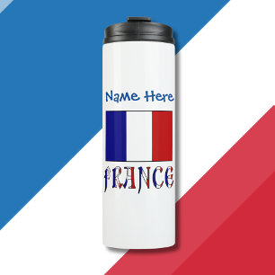 Persoonlijke Franse Vlag Thermosbeker