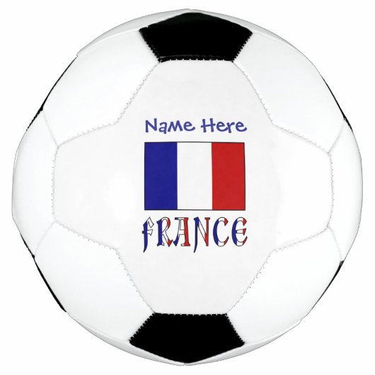 Persoonlijke Franse vlag Voetbal (Voorkant)