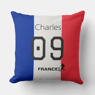 Persoonlijke Franse Vlag Voetbalfan Team Support Kussen
