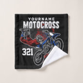 Persoonlijke Freestyle Motocross-racebeelden met F Bad Handdoek (Wasdoekje)