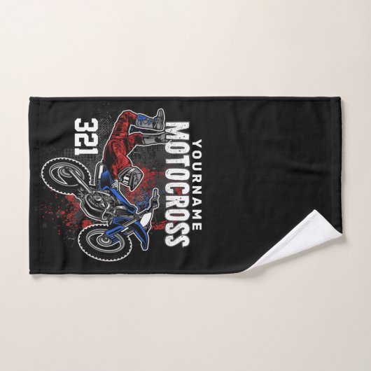 Persoonlijke Freestyle Motocross-racebeelden met F Bad Handdoek (Handdoek)