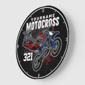 Persoonlijke Freestyle Motocross-racebeelden met F Grote Klok (Hoek)