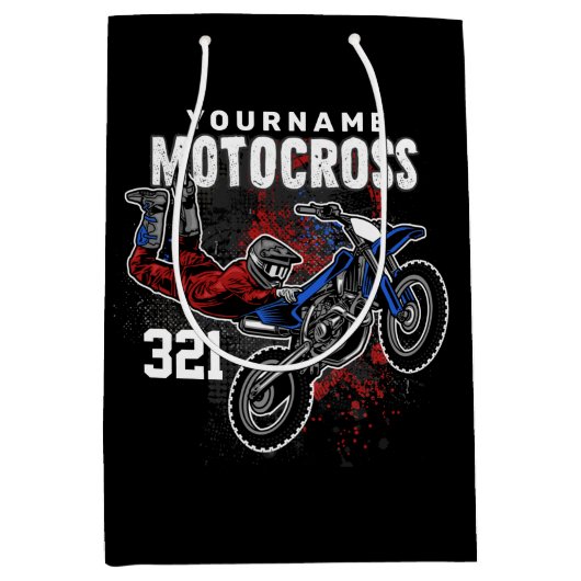Persoonlijke Freestyle Motocross-racebeelden met F Medium Cadeauzakje (Voorkant)