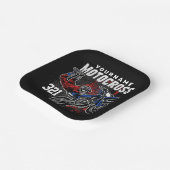 Persoonlijke Freestyle Motocross-racebeelden met F Papieren Bordje (Gebogen)