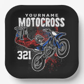 Persoonlijke Freestyle Motocross-racebeelden met F Papieren Bordje