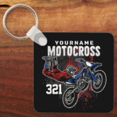 Persoonlijke Freestyle Motocross-racebeelden met F Sleutelhanger (Voorkant)