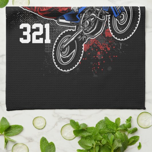Persoonlijke Freestyle Motocross-racebeelden met F Theedoek (Gevouwen)